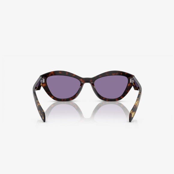 Prada A02S 17N50B 52 Havanna Violet Mirror Sunglasses PRA02S